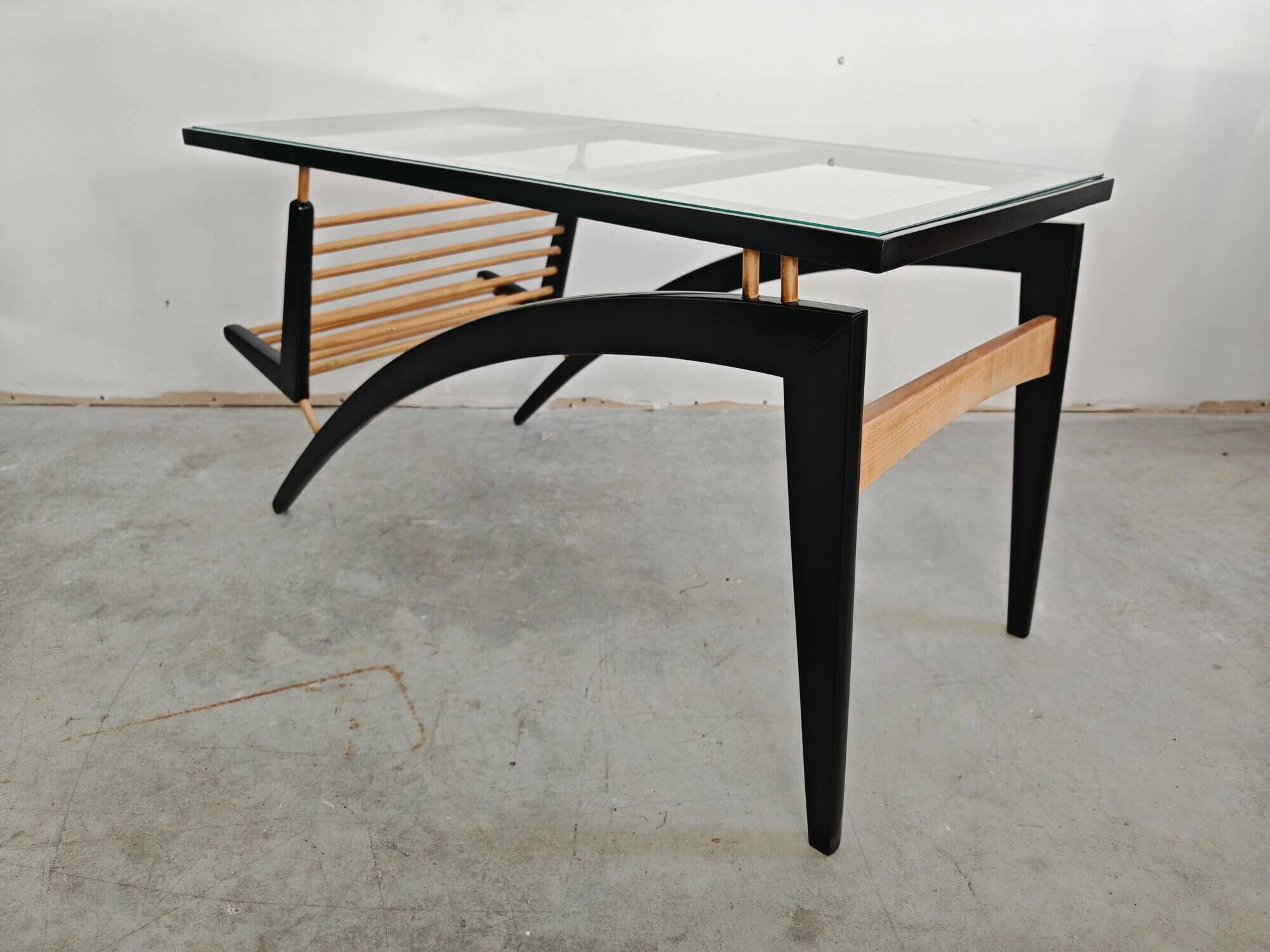 Mid Century Modern Gazelle coffee table in pear wood from the 1960s.