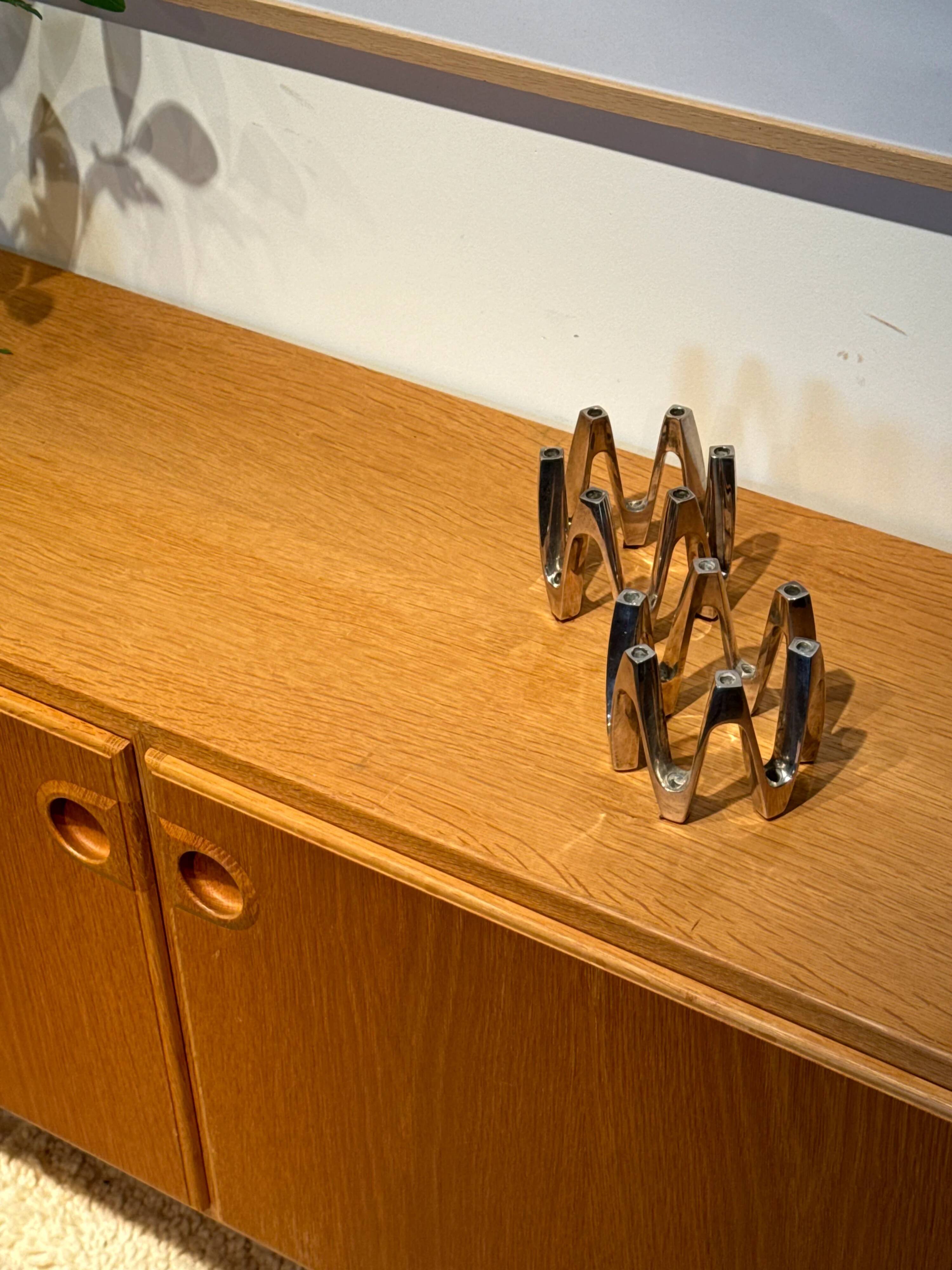 Vintage Scandinavian buffet in golden oak "Thyra"