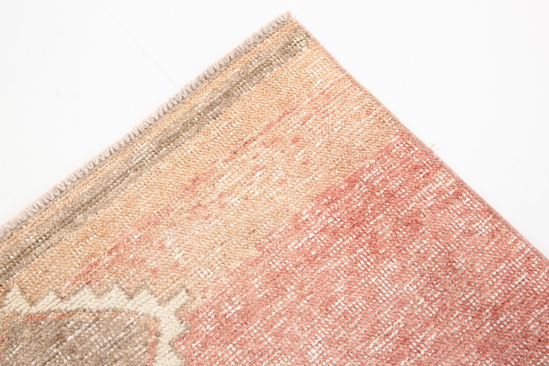 3x12 geometric neutral turkish runner rug, 379x91cm