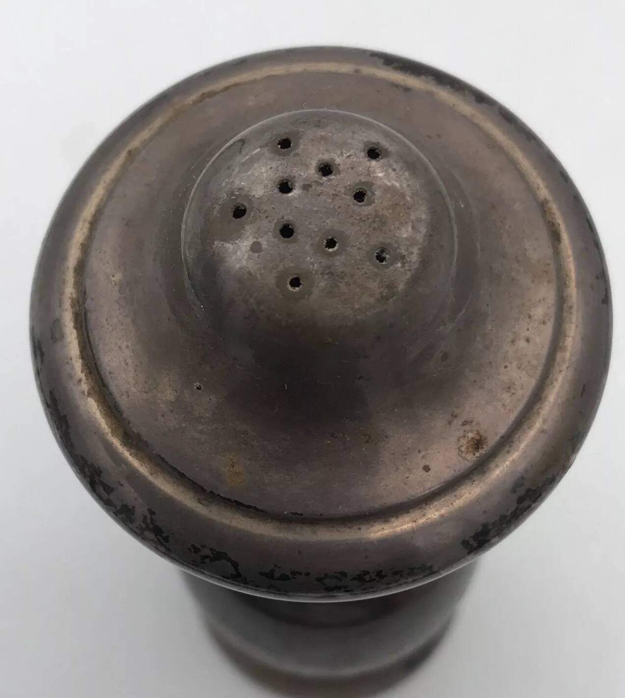 Vintage pepper mill in wood and silver, fisher silversmith 1937, italy