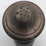 Vintage pepper mill in wood and silver, fisher silversmith 1937, italy