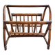 vintage rattan magazine rack