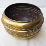 Brass pot cover