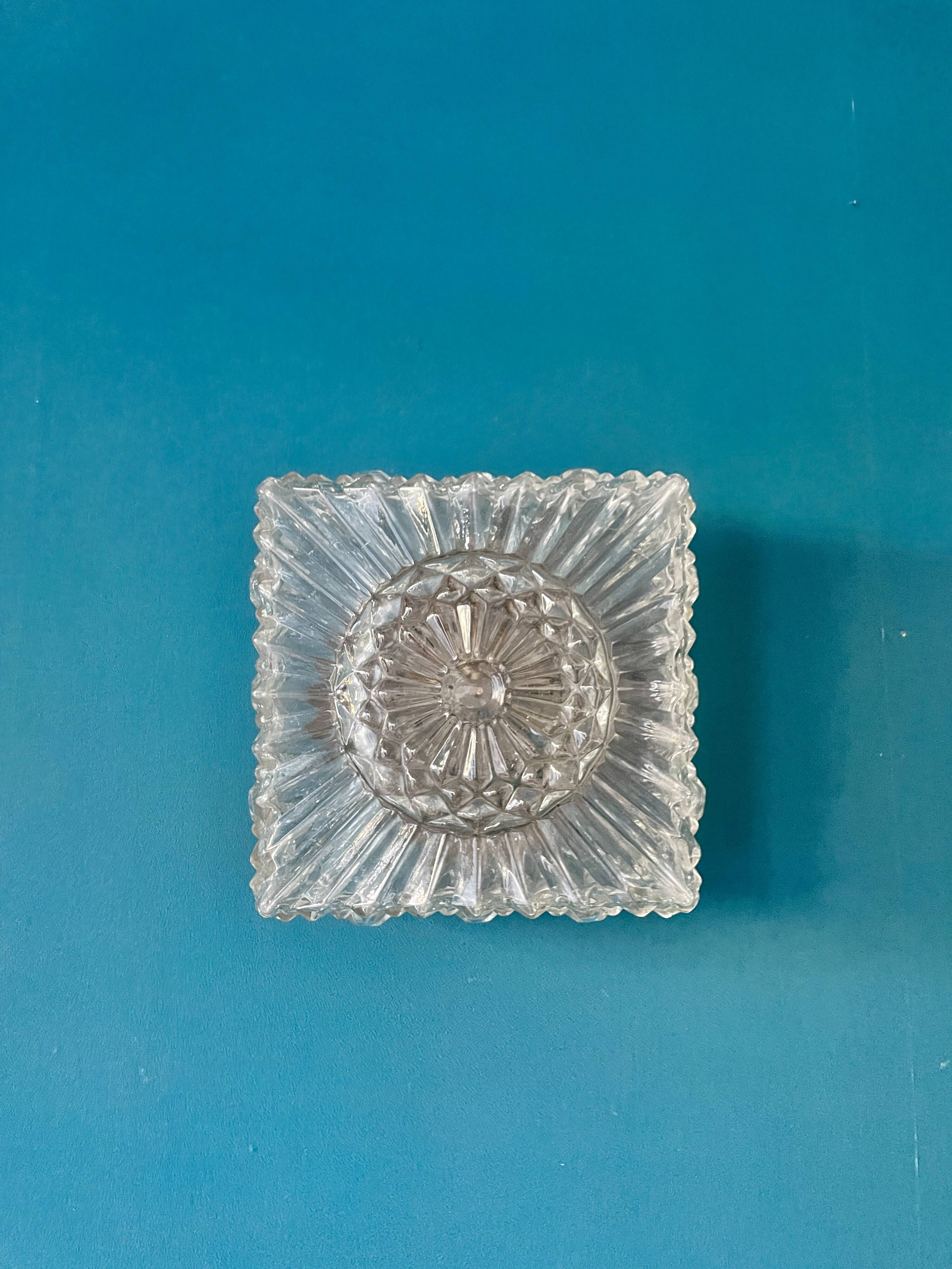 Chiseled glass ceiling light