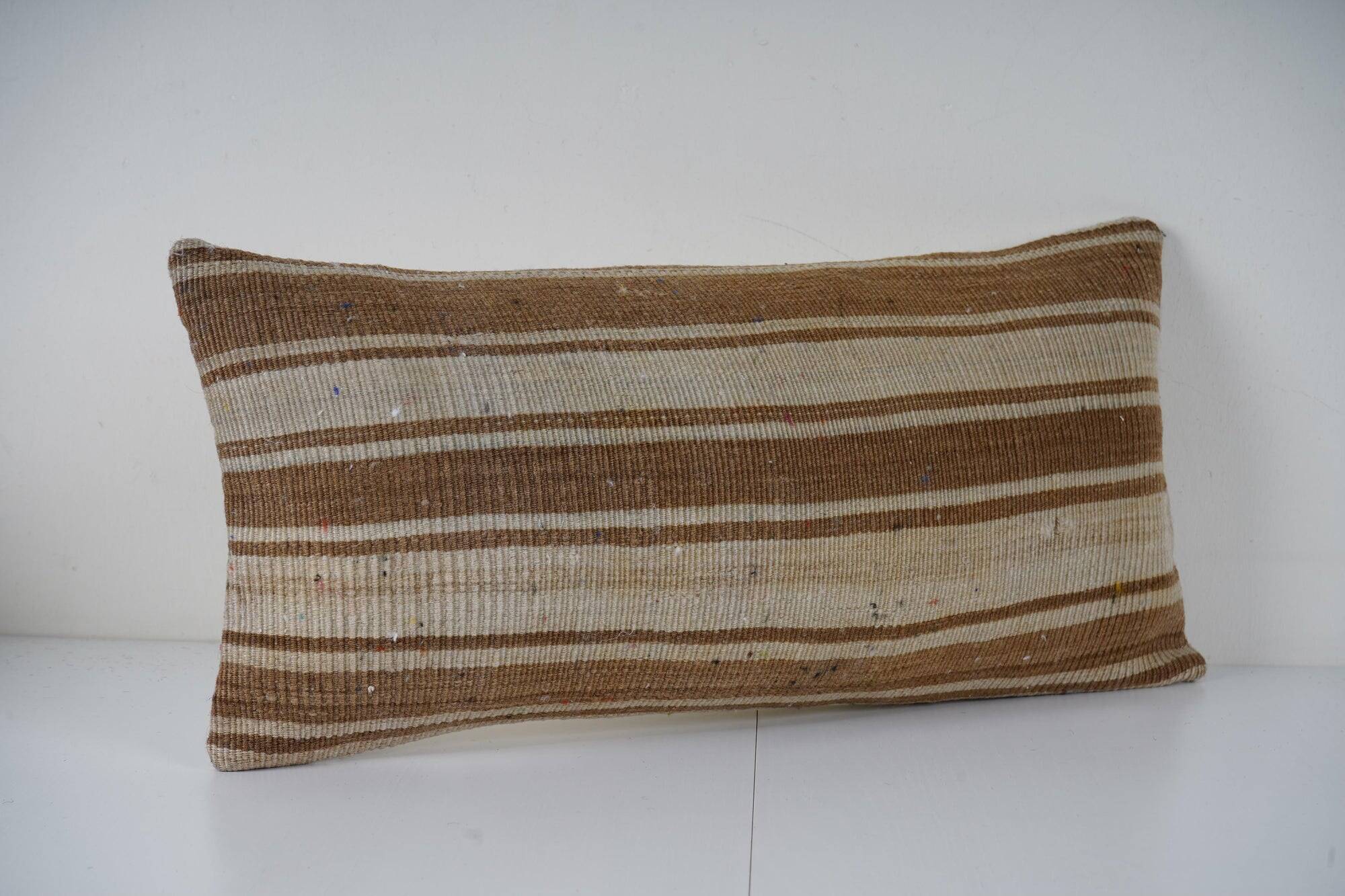 Vintage kilim cushion cover 25x56 cm