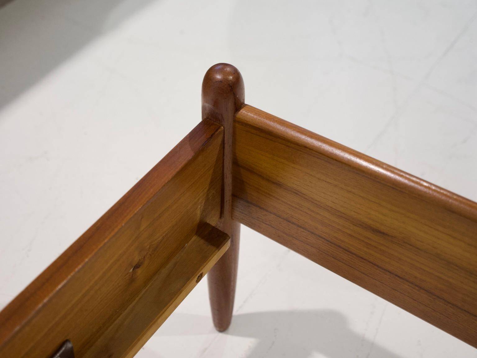 Pair of teak and rattan bed frames by Børge Mogensen