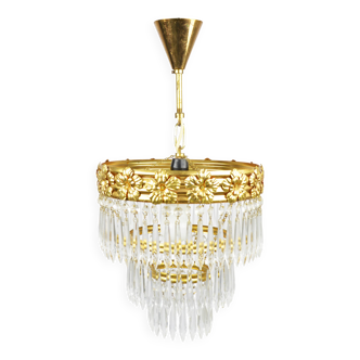 Chandelier by Zeleznobrodske Sklo, Czechoslovakia, 1970s