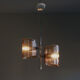 Smoked plexiglass chandelier 1960 1970 vintage seventies