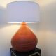 Vintage terracotta lamp, unique piece, by ceramist in Paris