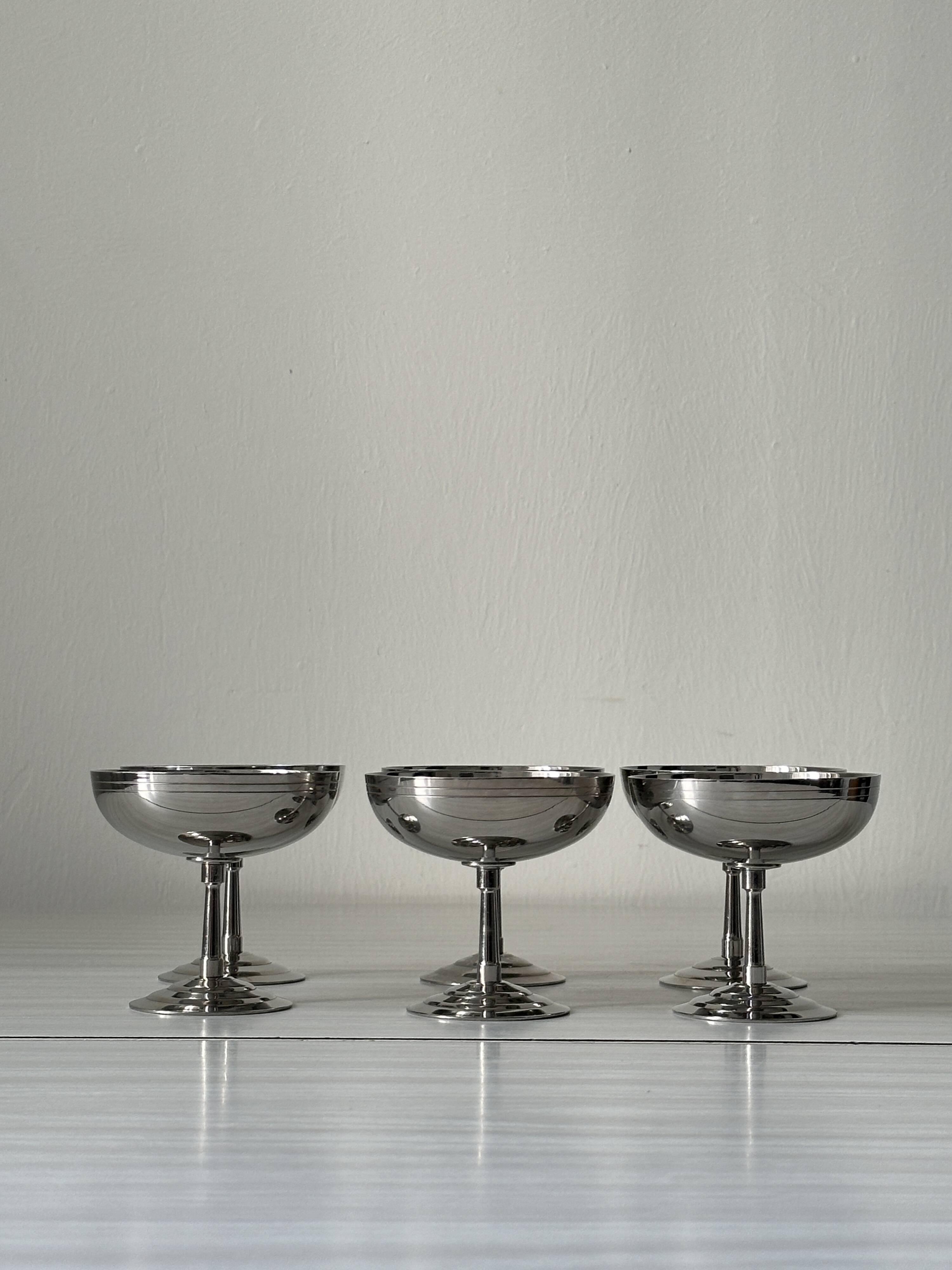 Etang Remy stainless steel bowls - Dessert service