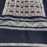 Traditional blue Berber blue kilim rug handmade - 180x105cm