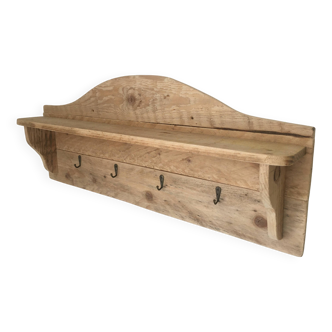 kitchen wall shelf with hooks