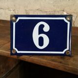 Old enamel house number plate