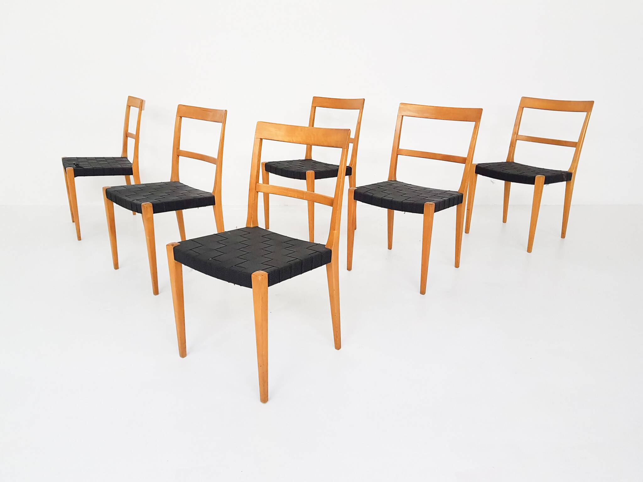 Set of 6 Vintage Bruno Mathsson Mimat Mi401 dining chairs, Sweden 1932