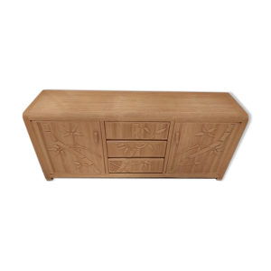 Buffet vintage en osier