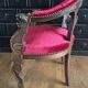 fauteuil de bureau de bureau ancien sculpté