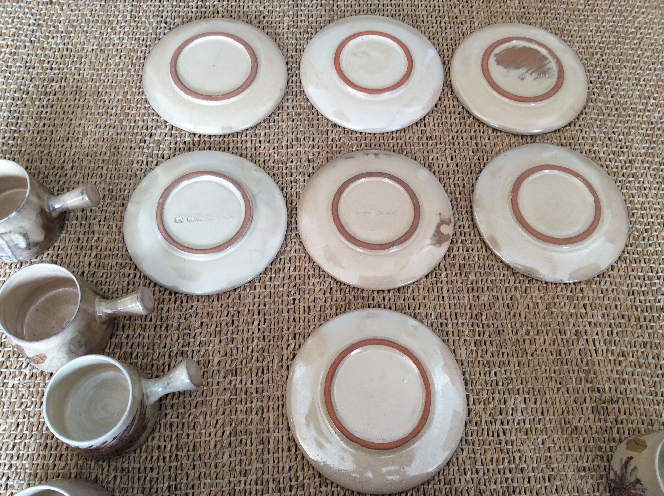 7 Vallauris coffee cups