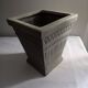 Square Art Deco Style Ceramic Planter