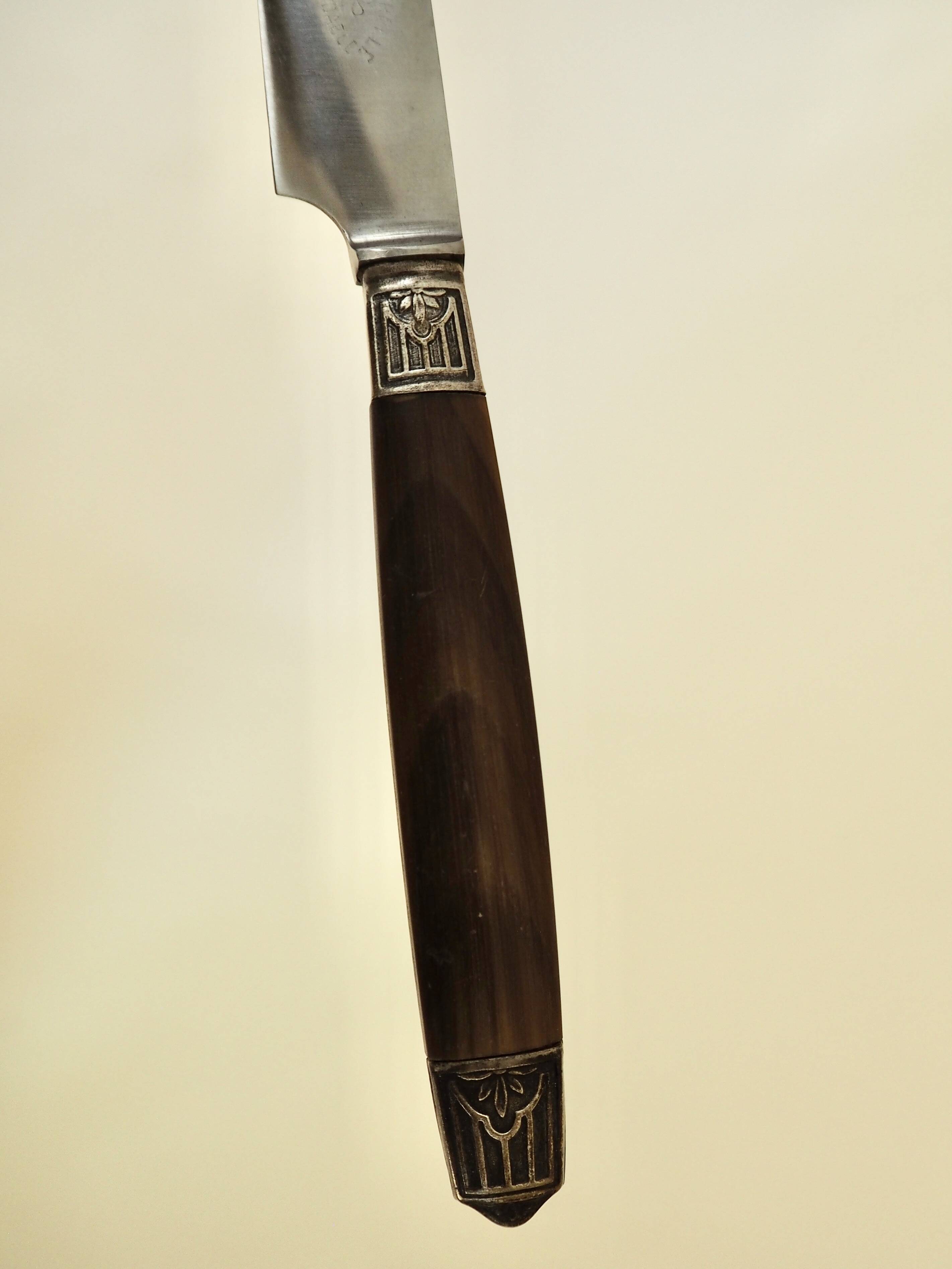 Set of 12 dessert knives As de Trèfle in their box