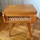 Bedside wood and rattan