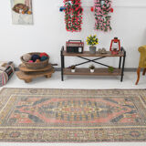 4x8 Pale Red Oriental Vintage Rug, 132x260Cm