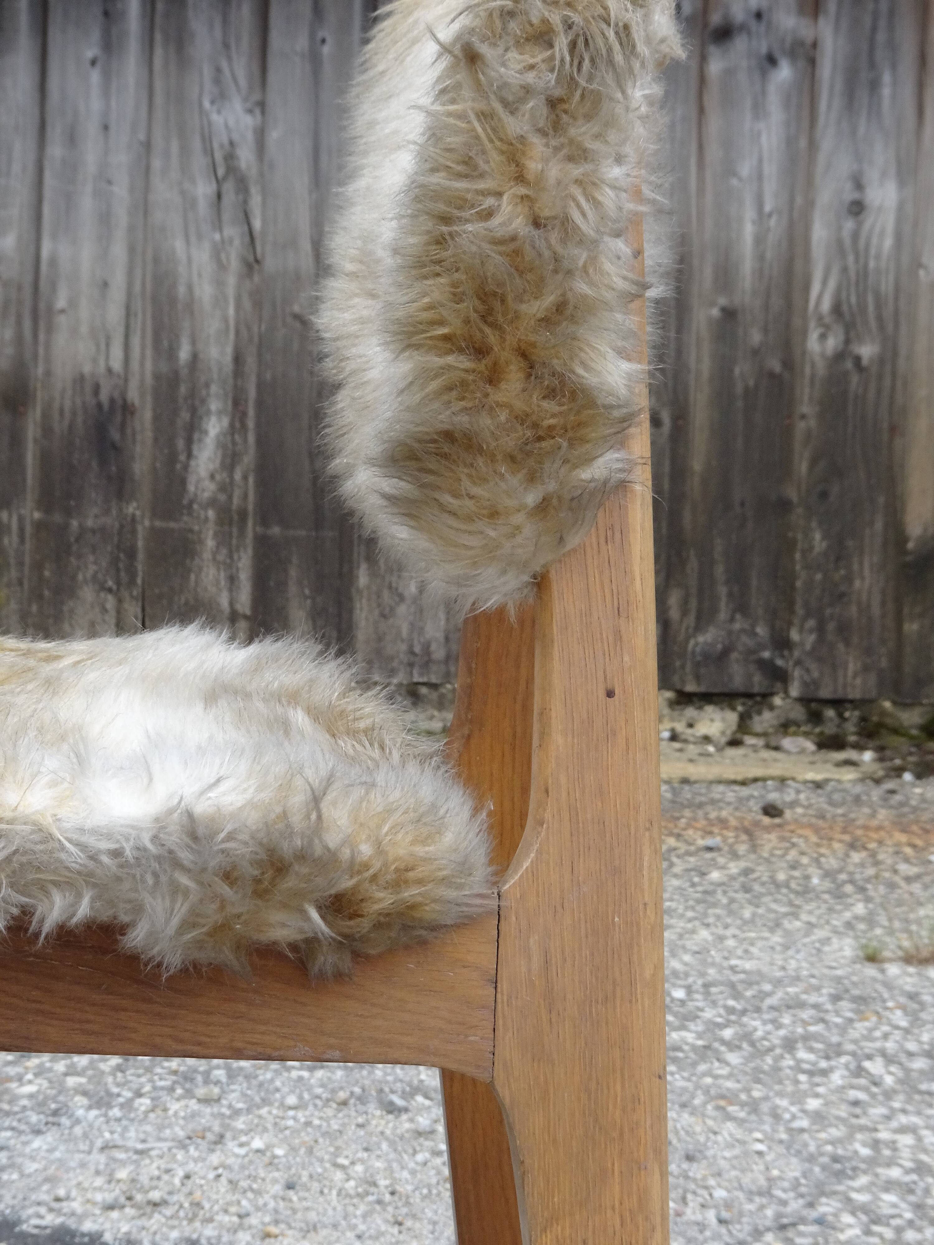 Chair by Roger Landault model 6517, Boutier edition, 1954.