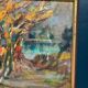 Original Swedish Oil on Panel – “Autumn Landscape” by Curt Selmer – Signed