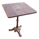 Antique cast iron bistro restaurant pedestal table - 1900s