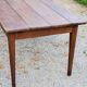 Oak farmhouse table nineteenth century feet spindles 2 drawers 199cm