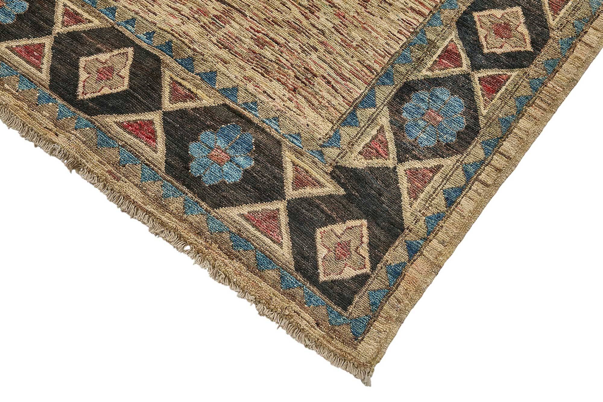 Turkish Handknotted Wool Oushak Rug 202 cm x 304 cm