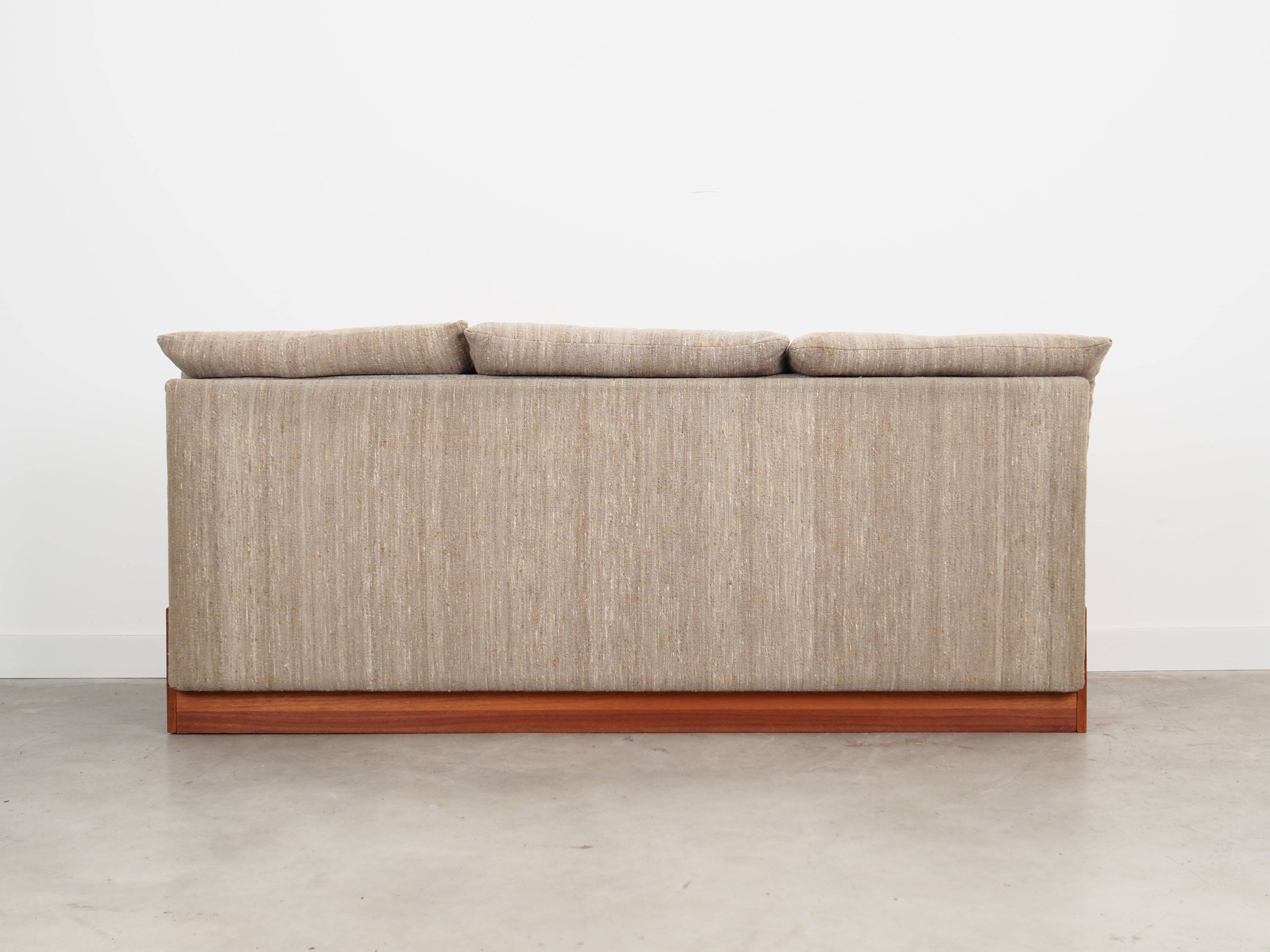 Teak sofa, Danish design, 1970s, production: Denmark