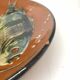Lluís Puigdemont artisanal dish in enameled ceramic with fish decor