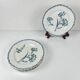 Lot de 6 assiettes à dessert modèle "Oeillet", KG Lunéville, terre de fer, XIXème siècle