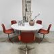 Table basse vintage en marbre PK54 Poul Kjaerholm pour Fritz Hansen 1990