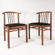 Ensemble de 6 chaises en teck, style Mid-Century, Danemark, années 1970.