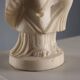 Sculpture of a Roman matron in white marble, Italy, 19th century.