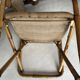 4 fauteuils en bambou reffure et vis en laiton pliable style art déco époque 1930 dans leur jus