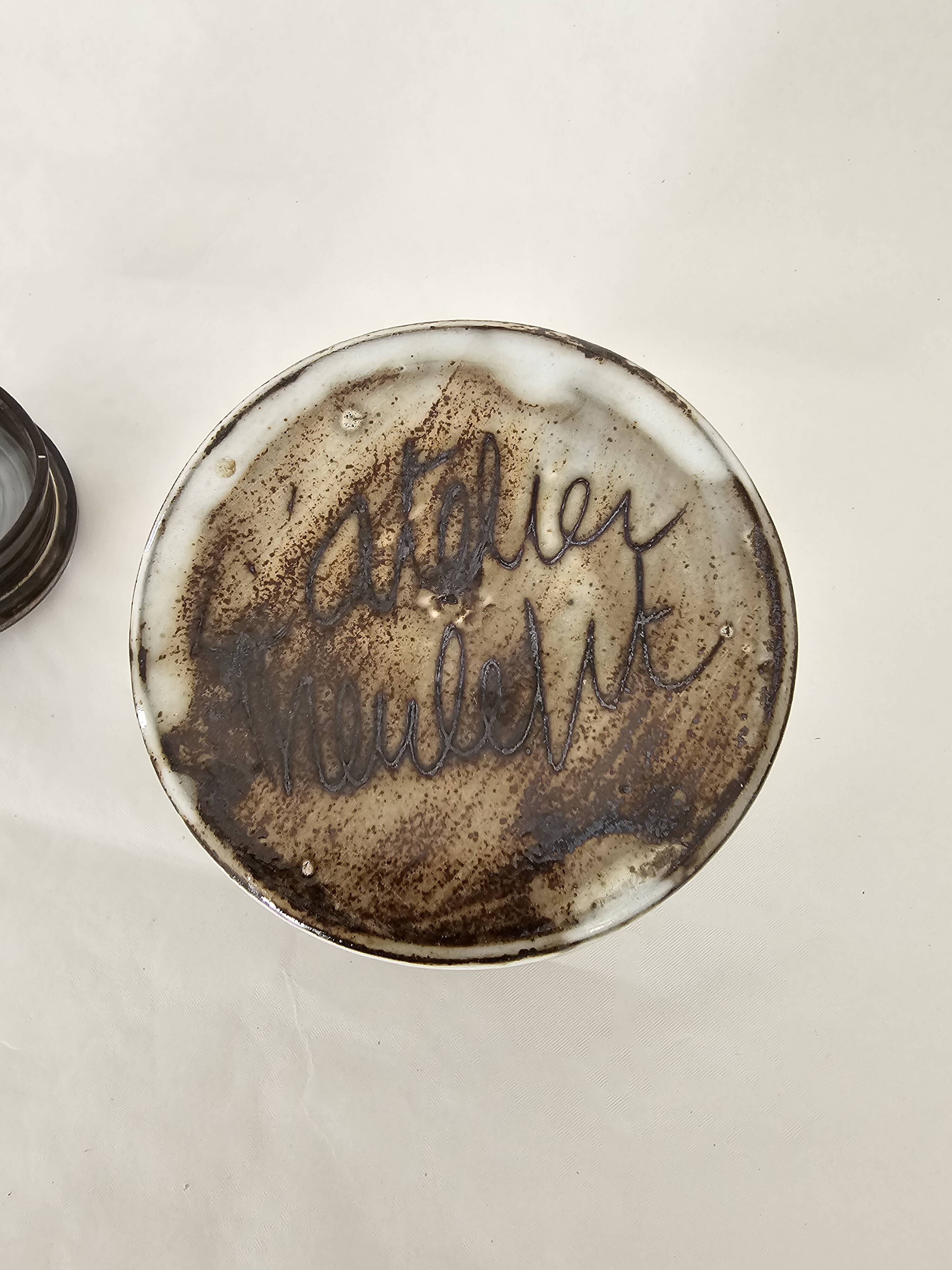 Ceramic pickle olive pot by Atelier Dieulefit Jacques POUCHAIN