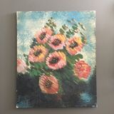 Painting ancient Impressionist flowers