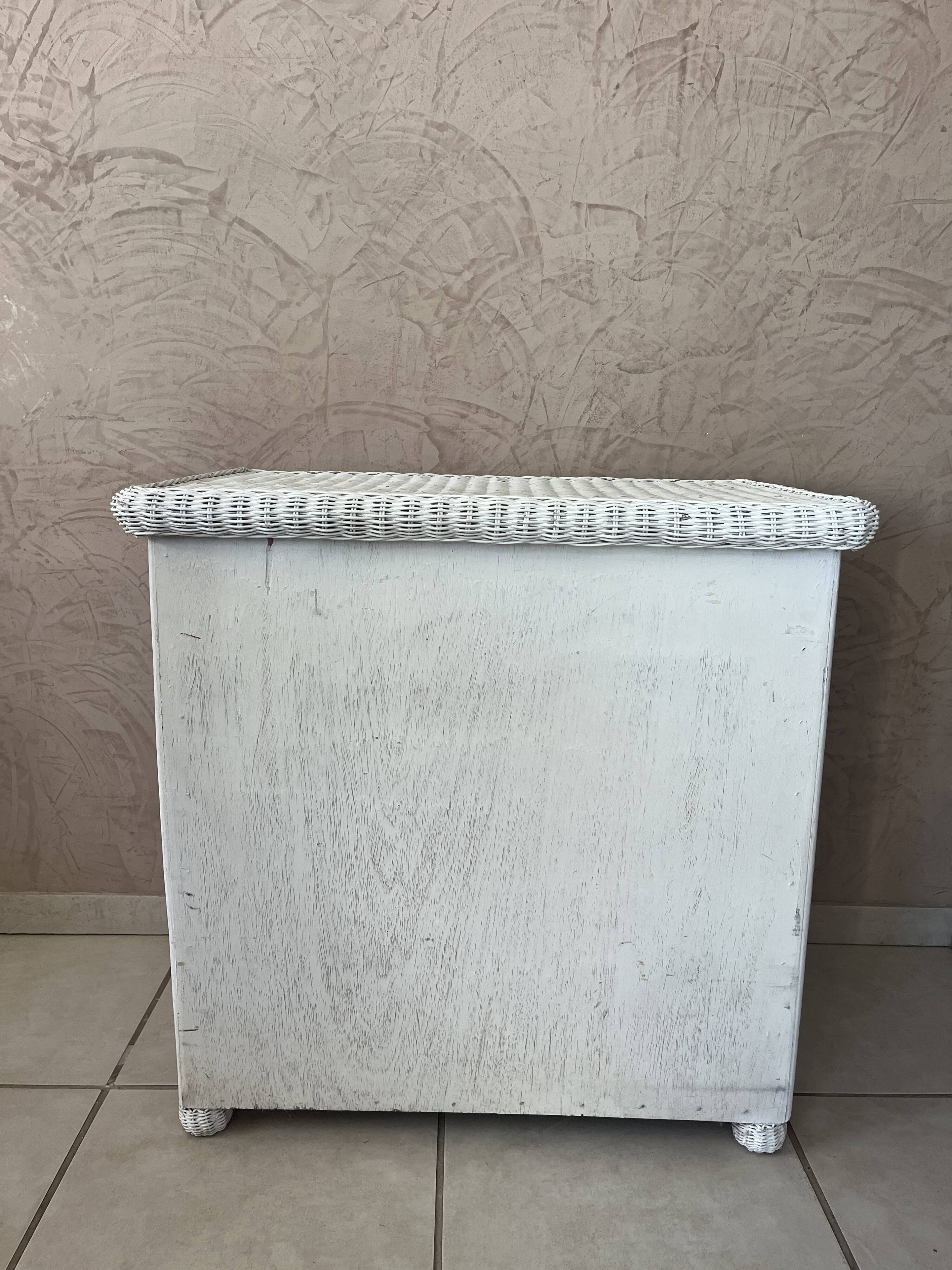 Rattan chest of drawers