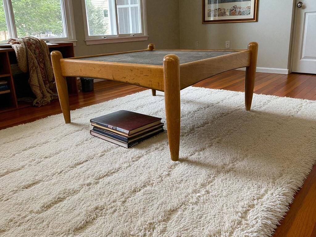 Vintage brutalist coffee table / Eric Merthen coffee table