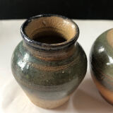 Set of 3 stoneware pots by Jules Guérin