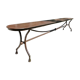 Banc de jardin en fer forgé artisanal