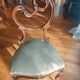 Louis XV style chair with asymmetrical carved wooden back