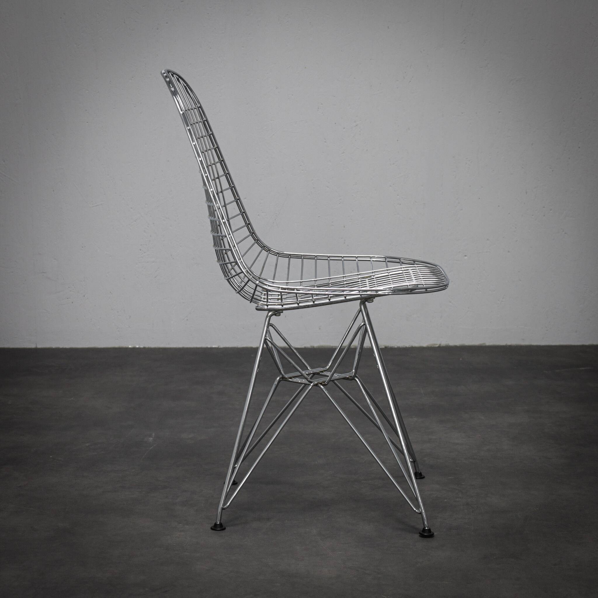 Iconic DKR wire chairs by Charles and Ray Eames for Vitra, set of 4