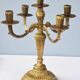 Solid brass candle holder with 5 candles and 4 arms