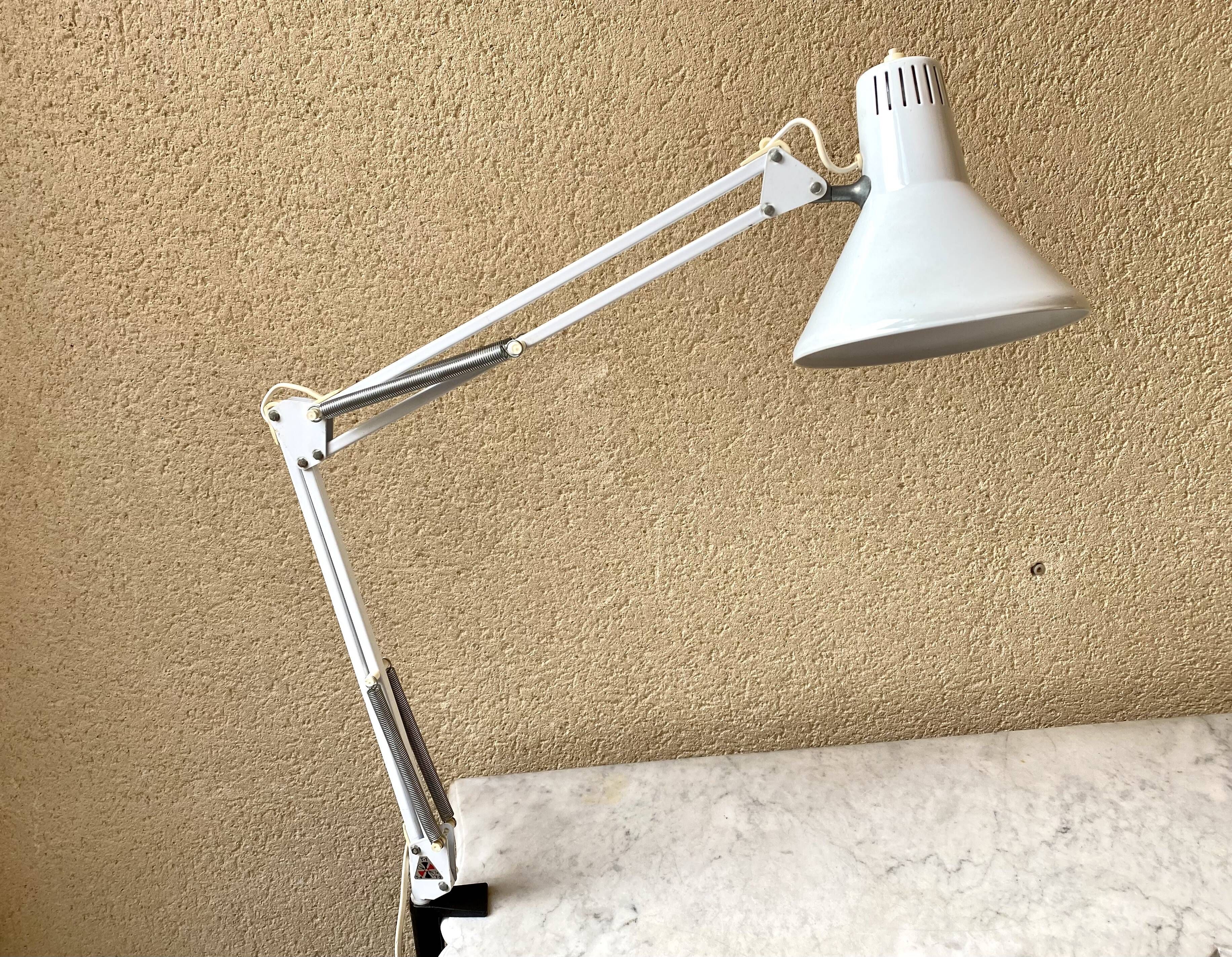 Desk lamp architect twist T1 italy vintage 70s