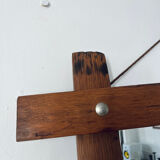 Brutalist wooden mirror 73cm x 86cm