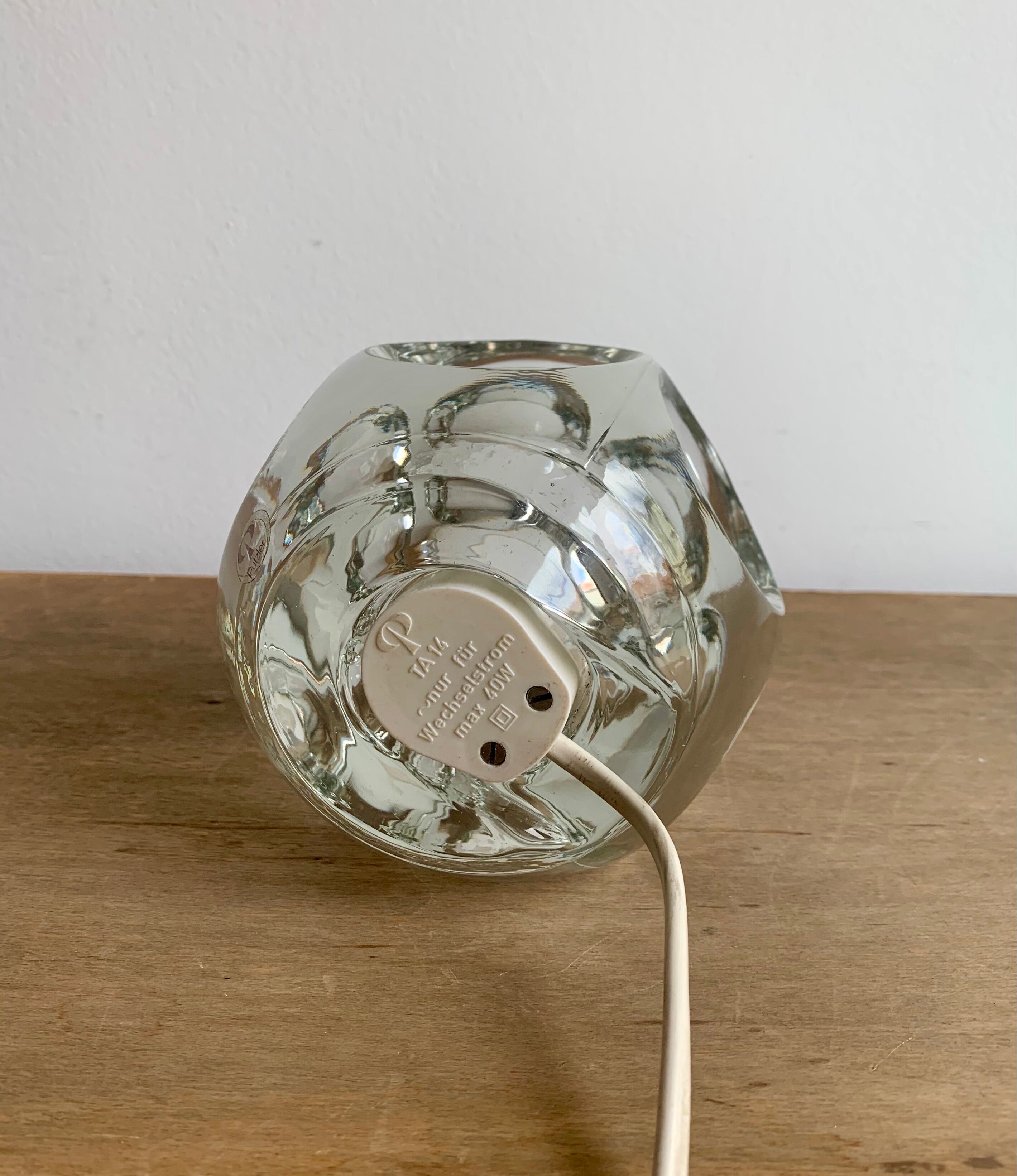 Ice cube table lamp by Peill & Putzler, 1970s
