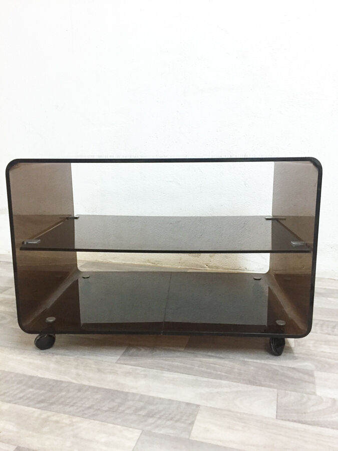 Coffee table by Michel Dumas plexiglas, 1970